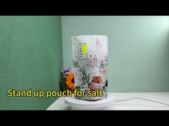 Beyaz Kağıt Laminat Alüminyum Folyo Yükseltilmiş Tekrardan Kullanılabilir Yiyecek Torbaları Baharatlar Atıştırmalıklar Gıda Tuz Paketleri