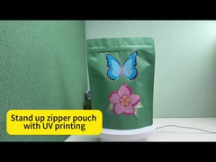 Lüks Tasarımlı Parlak Tüküklü UV Baskılı Özel Kapanabilir Cüzdanlar Kozmetik Paketleri İçin Fermuarlı