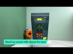 Premium Folyo Düzleştirilmiş Pencere Özel Diklenmiş Poşet Ambalajı Şekerli Sakız Gıda Ambalajı için