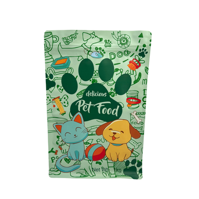 satın al Özel Gıda Sınıfı Sürdürülebilir 1.0kg Yeniden Kapatılabilir Ziplock Köpek Kedisi Evcil Pet Gıda Paketleri İçin Kare Alt Çanta online manufacture