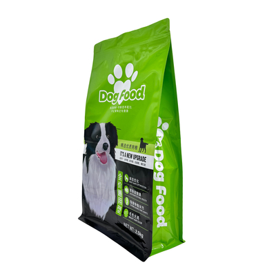 satın al 2.5kg Özel Tasarım Taze Durumlu Alüminyum Folyo Düz Kutusu Altı Yeniden Kapanabilir Köpek Yiyecek Torbaları Fermuarlı online manufacture