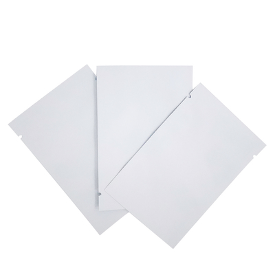 satın al Alüminyum folyo kaplı Düz 3 yan mühür Vakum mühür Mat Beyaz Mylar Çantaları Gıda, Atıştırmalık, Aksesuarlar Paketi için Poşet online manufacture