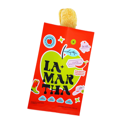 satın al Chips, Crisps, Snacks, Kuru Gıda Paketleri için Özel Basılmış Yağ geçirmez Plastik Folyo Dönüşlü Kapalı Yastık Torbası online manufacture