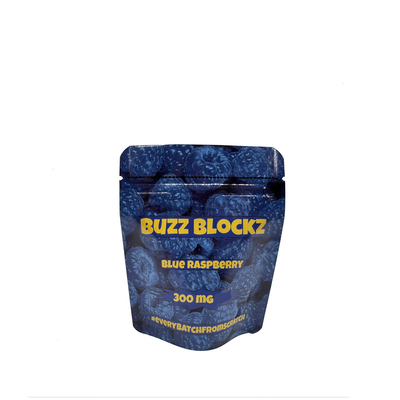 satın al 300mg Özel HP Dijital Alüminyum Laminasyonlu Yazdırma Mavi Berry Aroması Şekerleme Gummies Ambalajı için Stand Up Ziploc Poşetleri online manufacture