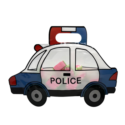 satın al Karikatür Polis Arabası Şekli Öldürme Kesme Stand Up Pocket Bags Food Snacks Depolama için Yeniden Kilitlenebilir Fermuarlı Toptan Satış online manufacture