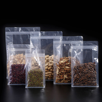 satın al Şeffaf Açık Düz Alt Yüksek Çanta Zipper PET / PE Gıda Sınıfı online manufacture