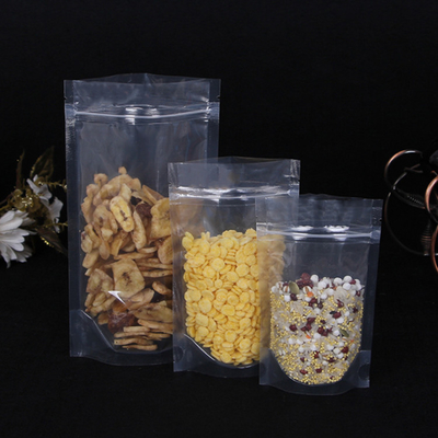 satın al Kokusuz açık plastik ambalaj torbaları / özel baskı ile şeffaf ayakta duran poşetler online manufacture
