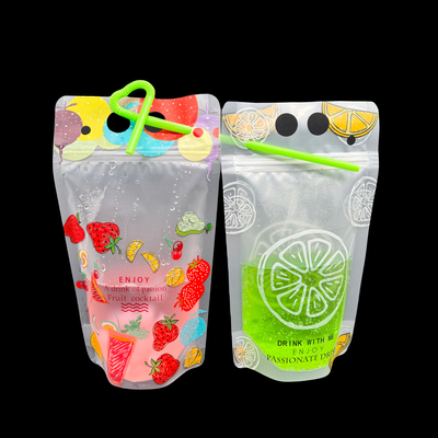 16oz Özel Alkol İçecek Çantaları Kalk Zipper Dönüştürülebilir İçki Çantaları Doğum Günü İçki Parti Hediyesi