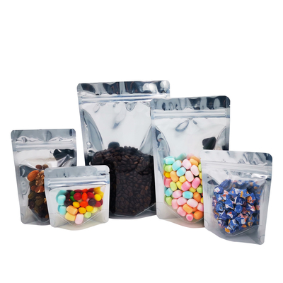 1.0g 3.5g 7.0g 14g 28g 13mil Açık Ön Alüminyum Folyo Mat Siyah Arka Ayağa Kalk Kokusuz Ot Çantaları Ziplock ile