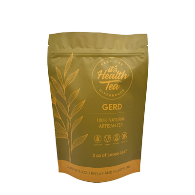 2 oz Custom Printed Design Alüminize Yapısal Çay Paketleri İçin Durabilir Çay Torbaları